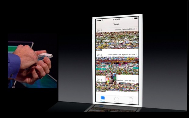 Fotos in iOS 7 (Bild: Apple/Screenshot: Golem.de)